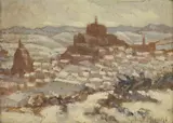 Gabriel Moiselet, Untitled, oil on board 15.5 x 22cm