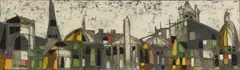 Claude Venard, Untitled, oil on canvas 37.5 x 129cm
