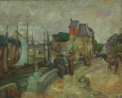 Maurice Grün, Untitled, oil on board 37 x 46cm
