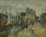 Maurice Grün, Untitled, oil on board 37 x 46cm