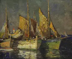 Charles Verbrugghe, Untitled, oil on board 49 x 60cm