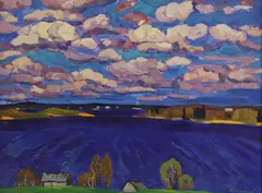 Yuri Matushevski, Untitled, oil on board 58 x 76cm