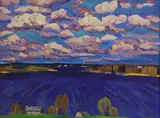 Yuri Matushevski, Untitled, oil on board 58 x 76cm