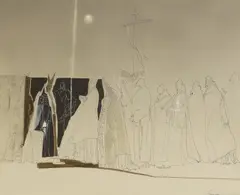 Emvin Cremona, Untitled, mixed media 48.5 x 56.5cm