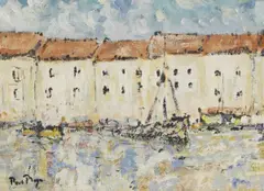 Untitled by Paul Maze, oil on paper 20.5 x 28.5cm Provenance: Mrs Lola Hahn-Warburg of Lexten House, sold Oct 2025