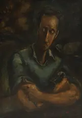 Jose de Creeft, Untitled, oil on board 110.5 x 73.5cm Provenance: With Passedoit Gallery