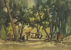 Yong Mun Sen, Untitled, watercolour 27.5 x 38cm