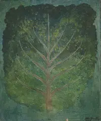 Untitled by John Banting, oil on canvas laid on board 55 x 47cm Provenance: With the Rowley Gallery, sold Oct 2025