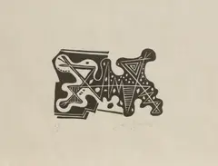 John Banting, Untitled, 1935 (made) linocut