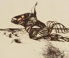 Untitled by Sidney Nolan, printed at White Ink Studio, sold Oct 2025