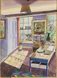 Joan Warburton, Untitled, watercolour 74 x 54cm