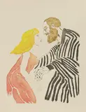 Elisabeth Frink, Untitled, 1982 etching and aquatint in colours