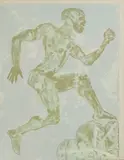 Elisabeth Frink, Untitled, 'Running Man' (Wiseman 140) screenprint in colours