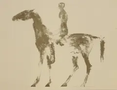 Untitled by Elisabeth Frink, 1970 (Wiseman 40) lithograph sheet 26 x 32.5cm, sold Oct 2025