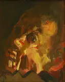 Kevin Sinnott, Untitled, oil on board 21.5 x 18cm Provenance: With Bernard Jacobson Gallery