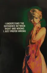 Untitled by The Connor Brothers, I Just Prefer Wrong' hand-painted vintage paperback with silkscreen, sold Oct 2025