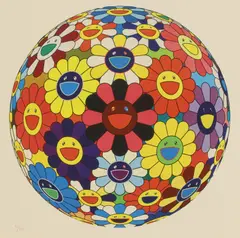 Untitled by Takashi Murakami, 'Flower Ball' lithograph in colours, sold Oct 2025