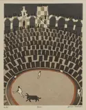 Julian Trevelyan, Untitled, 'Arles' etching and aquatint in colours