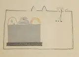 Anthony Benjamin, Untitled, respectively plate 41 x 59cm together with: 'Meridinous I' lithograph in colours