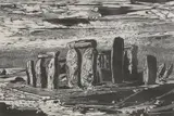 Gertrude Hermes, Untitled, 'Stonehenge' woodcut