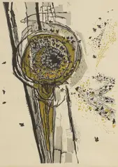 Untitled by Gertrude Hermes, 'Bees' wood engraving in colours, sold Jul 2025