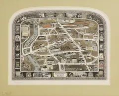 Untitled by Graham Clarke, Kent etching and aquatint in colours, sold Jul 2025