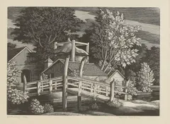 George Mackley, Untitled, ‘Boerderij’ wood engraving