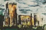 John Piper, Untitled, Romney Marsh' (Levinson 364) etching and aquatint in colours