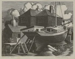 George Mackley, Untitled, both signed 'George Mackley' in pencil l.r.