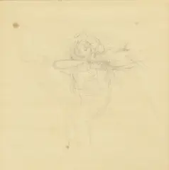 Michael Andrews, Untitled, 1964 pencil 17.5 x 17.5cm Provenance: With Anthony d'Offay