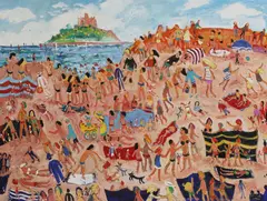 Untitled by Simeon Stafford, oil on canvas 91 x 121.5cm, sold Jul 2025