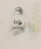 Adrian George, Untitled, coloured pencil 61 x 50.5cm