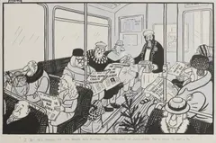 Stanley McMurtry aka 'Mac', Untitled, pen and ink and watercolour heightened with white image 34 x 52cm and similar (3)