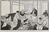 Stanley McMurtry aka 'Mac', Untitled, pen and ink and watercolour heightened with white image 34 x 52cm and similar (3)