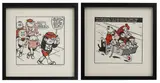 John Patrick Reynolds, Untitled, Korky the Cat screenprint in colours