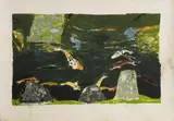 Elizabeth Blackadder, Untitled, published by Glasgow Print Studio with their blind stamp sheet 74.5 x 107cm