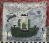 Carol Ann Sutherland, Untitled, oil on canvas 51 x 56cm From the contents of Brook House