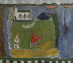 Carol Ann Sutherland, Untitled, oil on canvas 81 x 91cm From the contents of Brook House