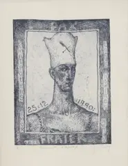 June Carey, Untitled, ‘Transmitting a Message’ etching