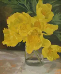 Catherine Dean, Untitled, oil on canvas 30 x 25cm From the contents of Brook House