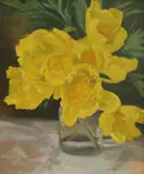 Catherine Dean, Untitled, oil on canvas 30 x 25cm From the contents of Brook House