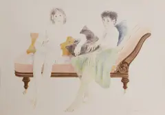 David Remfry, Untitled, together with: John Pil.... (20th century) Untitled lithograph in colours