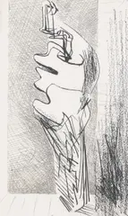Untitled by Henry Moore, 1971 ( CGM 176) etching in two colours, sold Jul 2025
