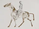 Elisabeth Frink, Untitled, 'Horse and Rider' lithograph in colours
