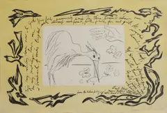Ceri Richards, Untitled, 'The Author's Prologue' lithograph in colours
