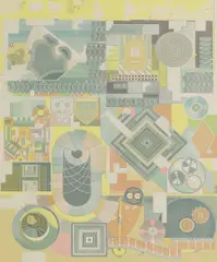 Untitled by Eduardo Paolozzi, 1974-1976 screenprint in colours from 'Calcium Night Light', sold Jul 2025