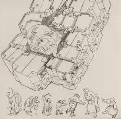 Eduardo Paolozzi, Untitled, ‘For Leonardo’ engraving