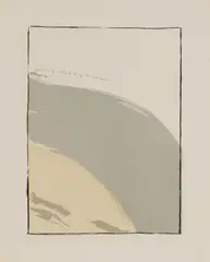 Sandra Blow, Untitled, Line 89' lithograph in colours