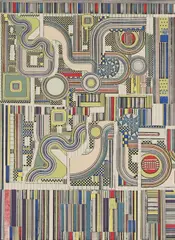 Untitled by Eduardo Paolozzi, unframed; 'Agile Coin Gross Decision Logic' lithograph and screenprint in colours, sold Jul 2025
