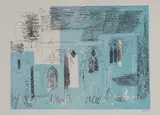 John Piper, Untitled, Traceried Windows' (Levinson 133) lithograph in colours